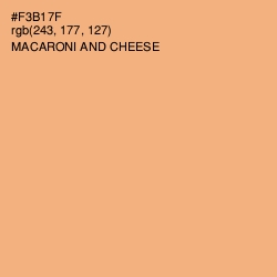 #F3B17F - Macaroni and Cheese Color Image